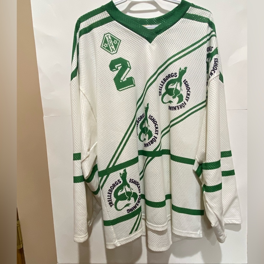 Rare and Vintage  Swedish hockey jersey 1989-1990 #2. Trelleborgs Ishockey